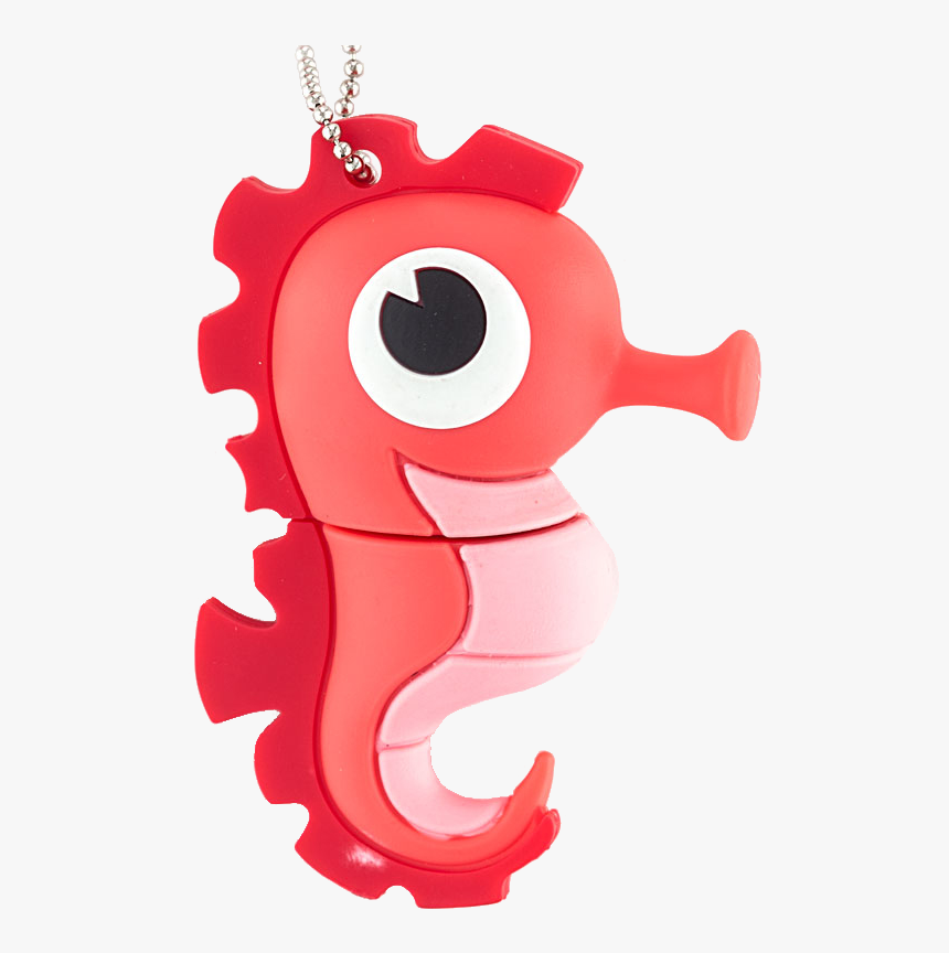 Usb Drive Sea Horse Keychain 8gb - Cartoon, HD Png Download, Free Download