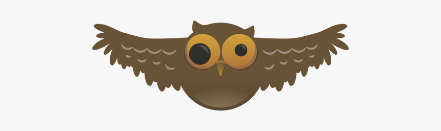 Cartoon Owl Bird - Cartoon Owl Flying Gif Png, Transparent Png, Free Download