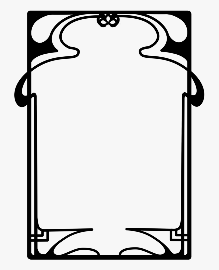 Transparent Art Nouveau Clipart - Art Nouveau Frame Png, Png Download, Free Download