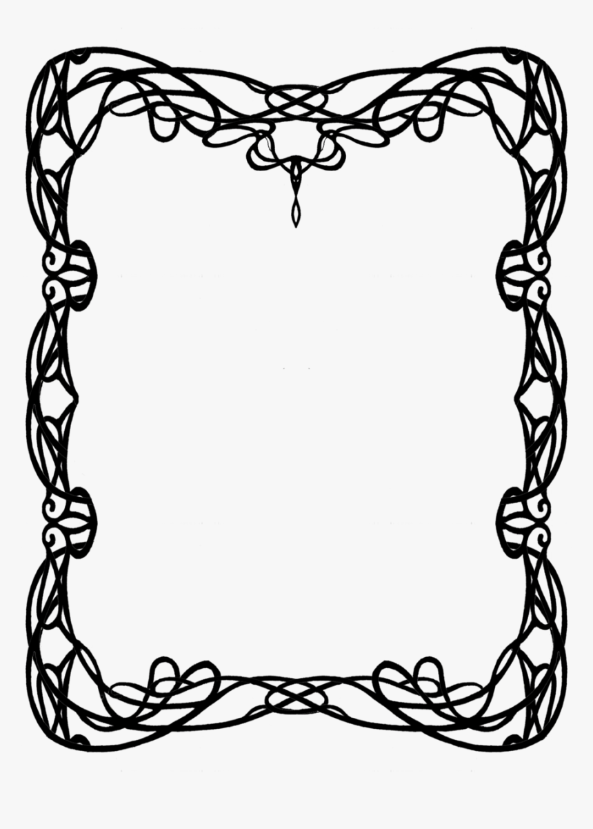 Art Deco Borders - Art Nouveau Patterns Border, HD Png Download, Free Download