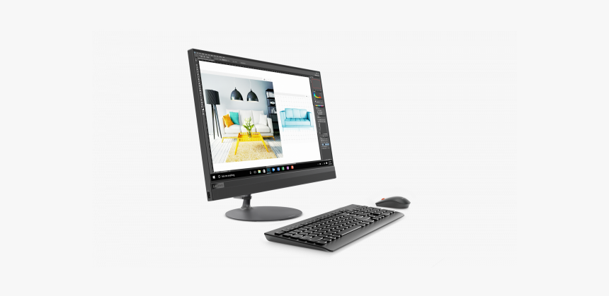 Lenovo Ideacentre 520 All In One Core I3 Desktop - F0d1002brk, HD Png Download, Free Download