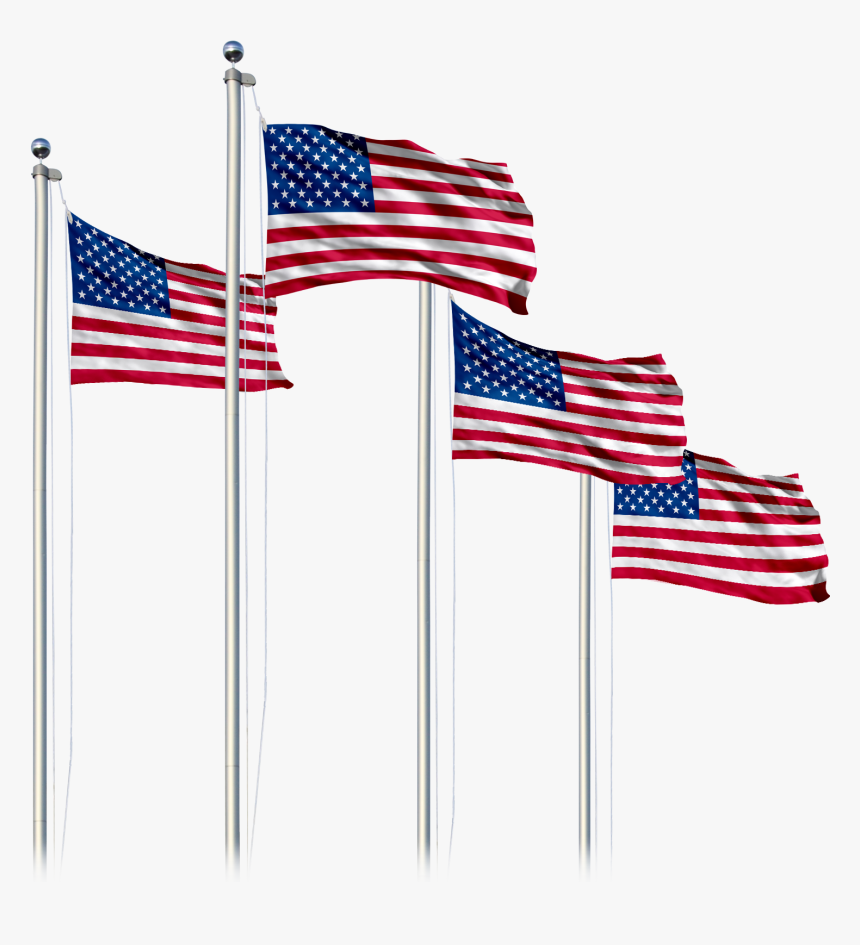 Transparent American Flag Background Png - American Flag Pole Clipart, Png Download, Free Download