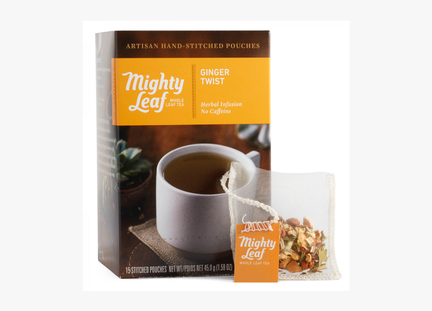 15 Count Box - Mighty Leaf Ginger Twist, HD Png Download, Free Download