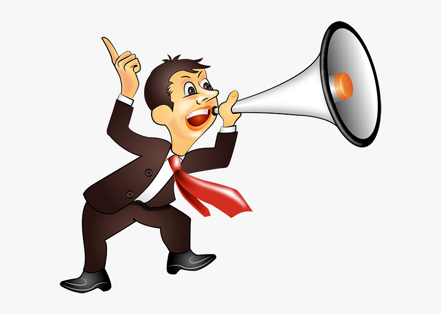 Transparent Man With Megaphone Clipart, HD Png Download, Free Download
