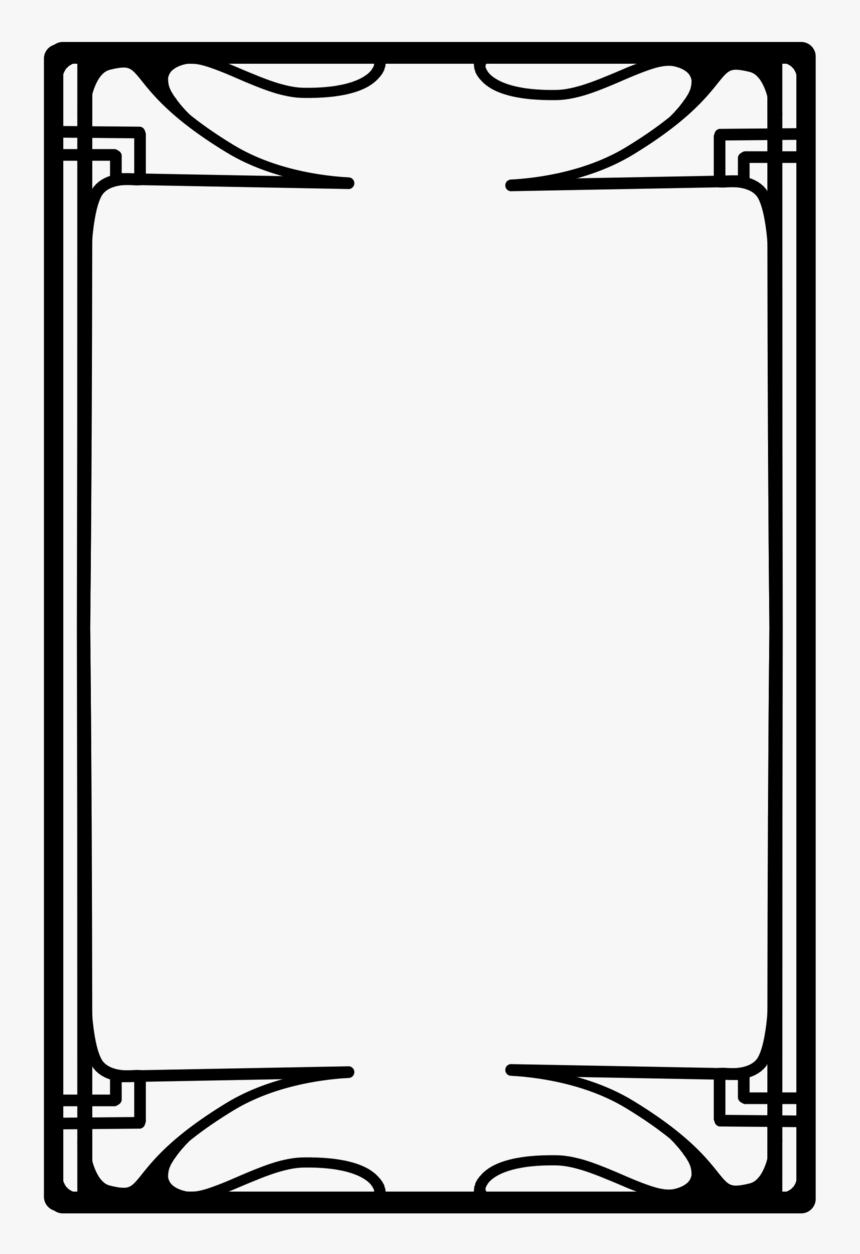 Clip Art Art Deco Template - Art Deco Frame Png, Transparent Png, Free Download