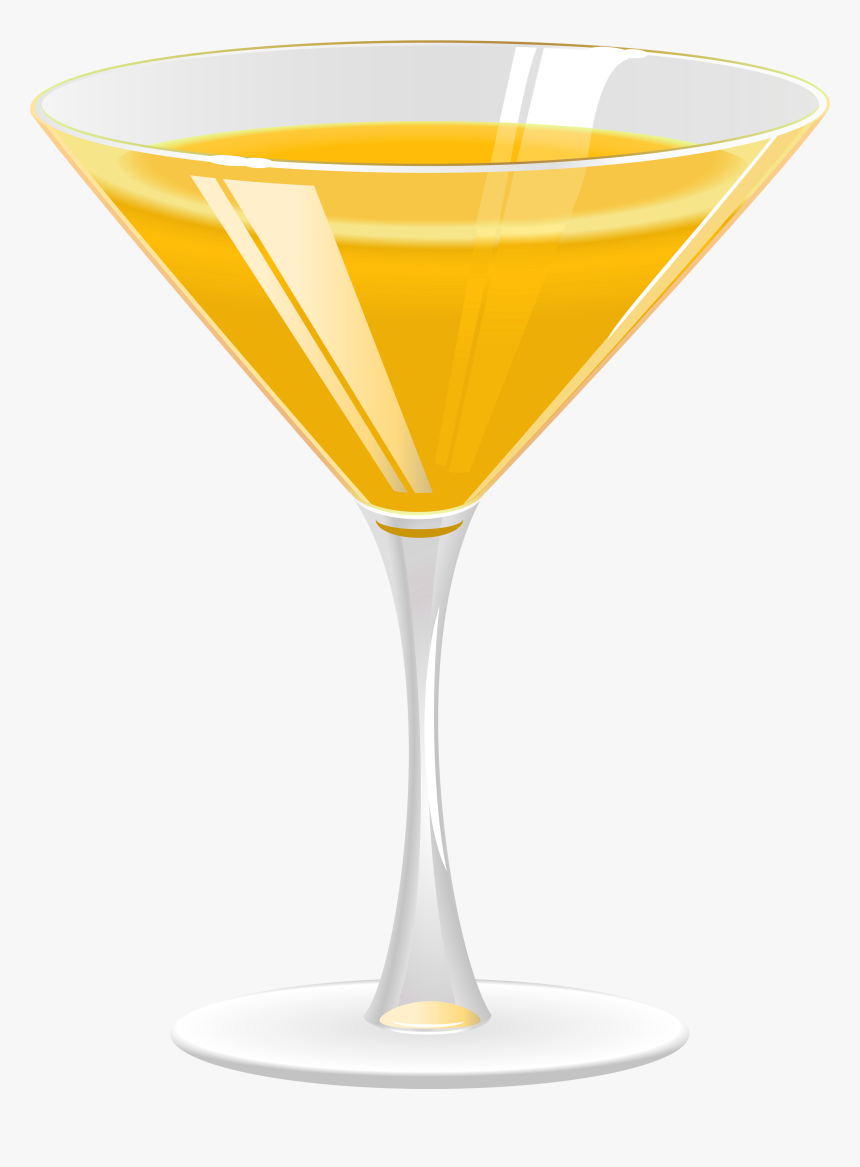 Cocktail Orange Png Best - Martini Glass, Transparent Png, Free Download