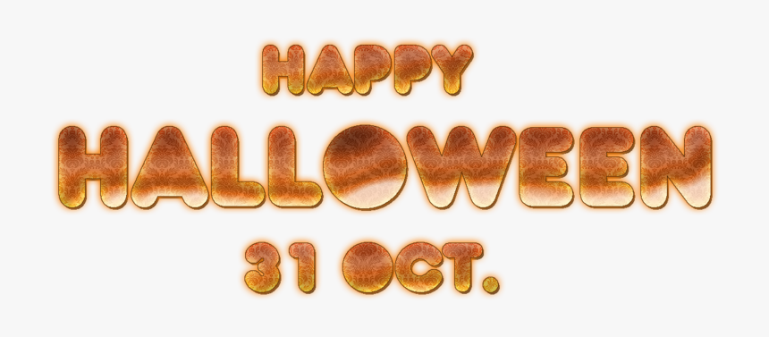 Download Happy Halloween Text Png Free Download - Coin, Transparent Png, Free Download