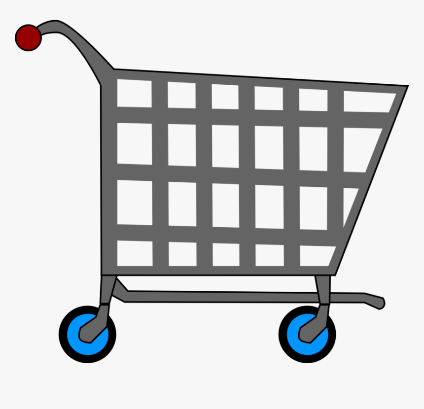 Area,line,shopping Cart - Grocery Cart Clipart Png, Transparent Png, Free Download