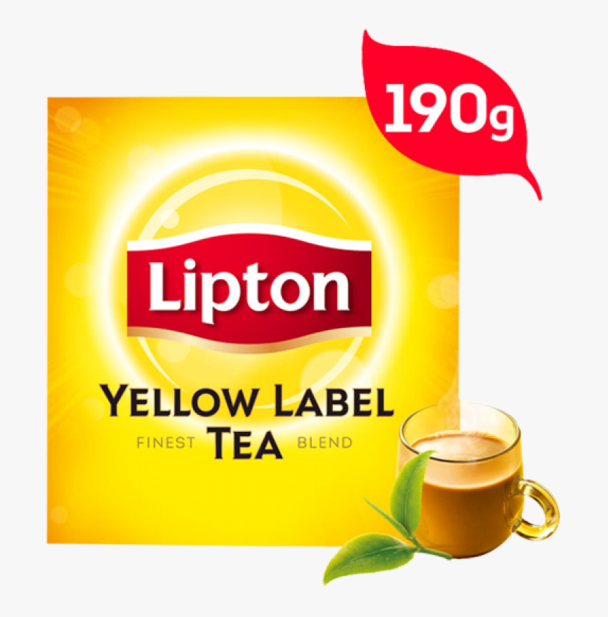 Lipton Yellow Label Black Tea 190 Grams Unilever - Assam Tea, HD Png Download, Free Download