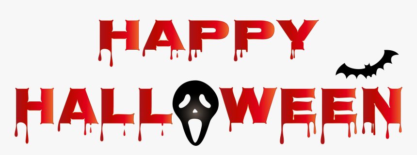 Transparent Halloween Corner Border Clipart - Bloody Happy Halloween Clipart, HD Png Download, Free Download