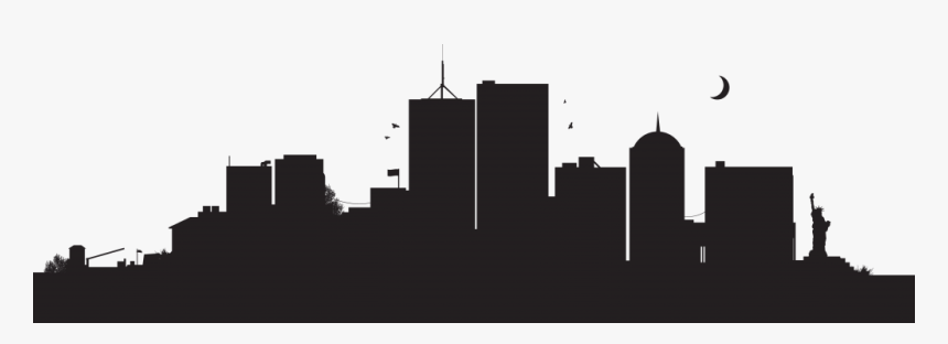 City Skyline Silhouette Png, Transparent Png, Free Download