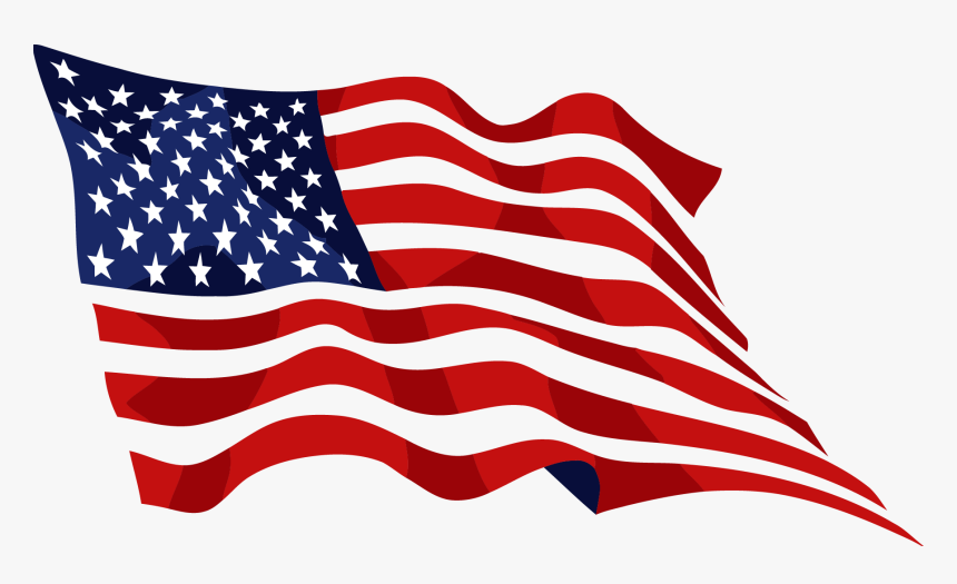 United Usa Of Decal States Flag The Clipart - Waving American Flag Png, Transparent Png, Free Download