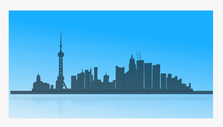 9 China Skyline Vector Png Images - Positive Negative Art Buildings, Transparent Png, Free Download