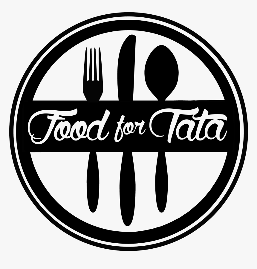 Transparent Tata Logo Png - Food Logo Vector Black And White, Png Download, Free Download