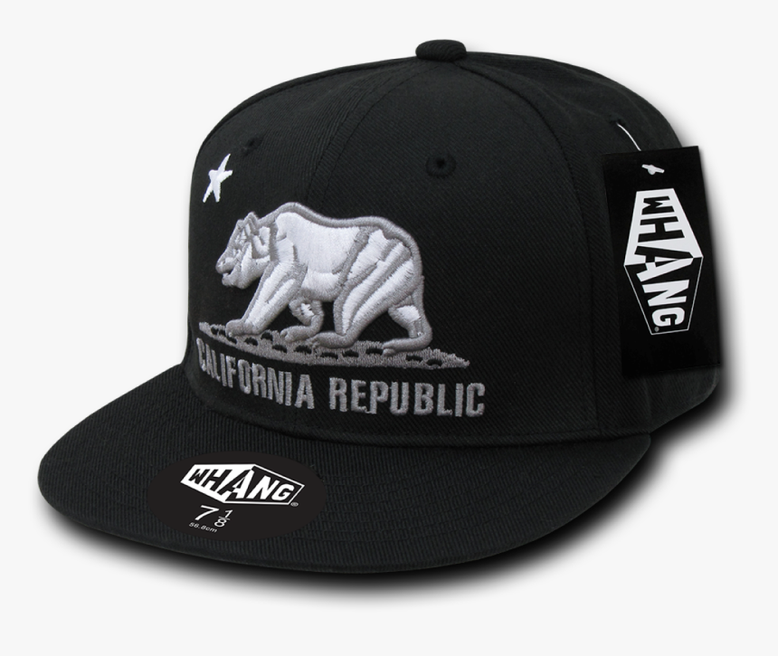 Whang California Bear Retro Fitted Baseball Cap Caps - California Republic Hats, HD Png Download, Free Download