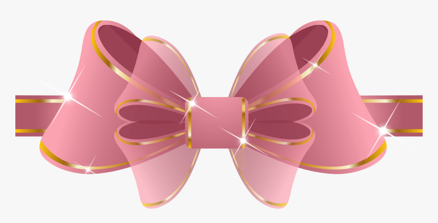 Beautiful Pink Ribbon Png Clipart Image Transparent Background