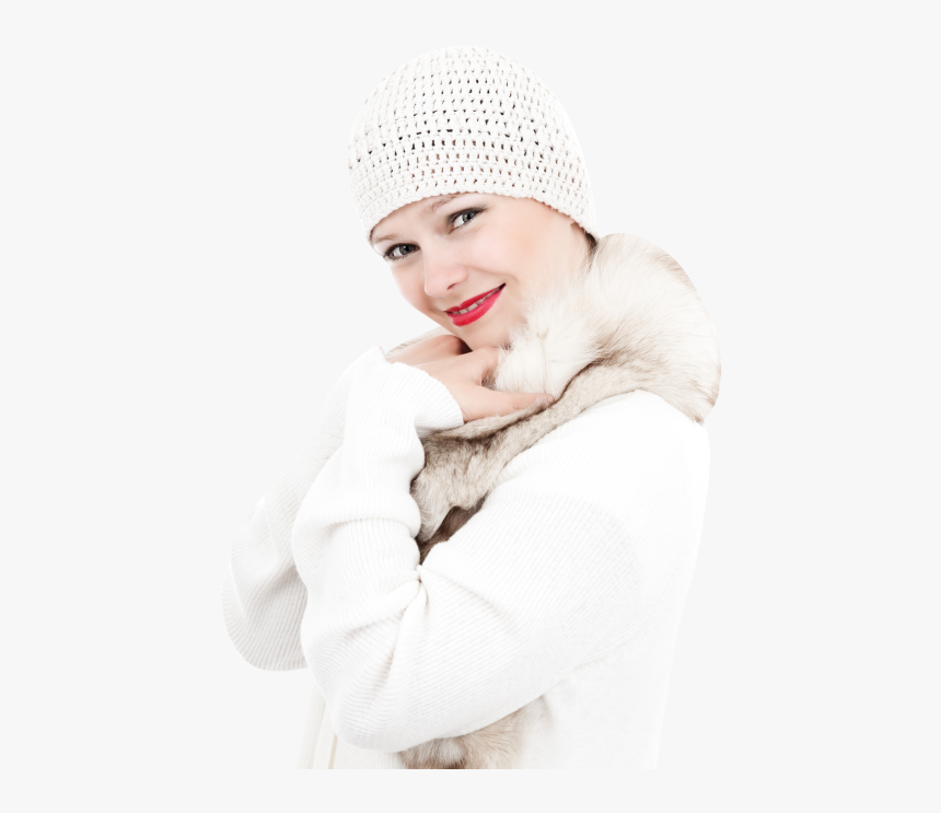 Woman In Warm Winter Clothes Png Image - Woman In Winter Png, Transparent Png, Free Download