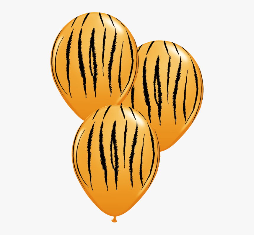 3 Tiger Print Latex Balloons - Jungle Balloons Clipart, HD Png Download, Free Download