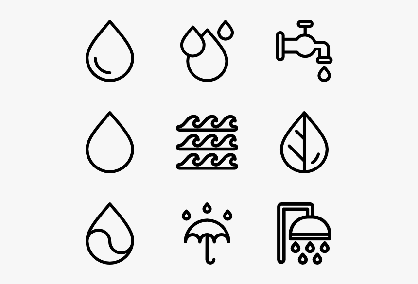 Drawn Water Droplets Water Spill - Relationship Issues Icon Transparent Background, HD Png Download, Free Download