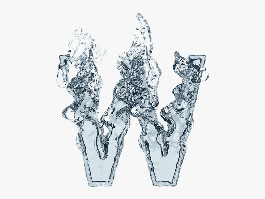 Clear Water Font - Water Letter Transparent Png, Png Download, Free Download