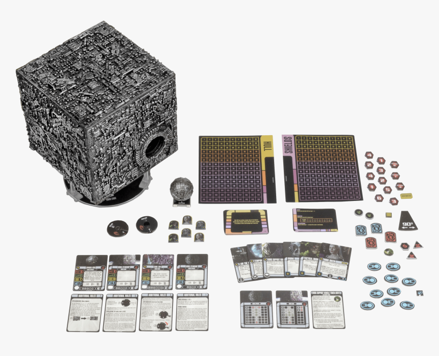 Star Trek Attack Wing Borg Cube With Sphere Port, HD Png Download, Free Download