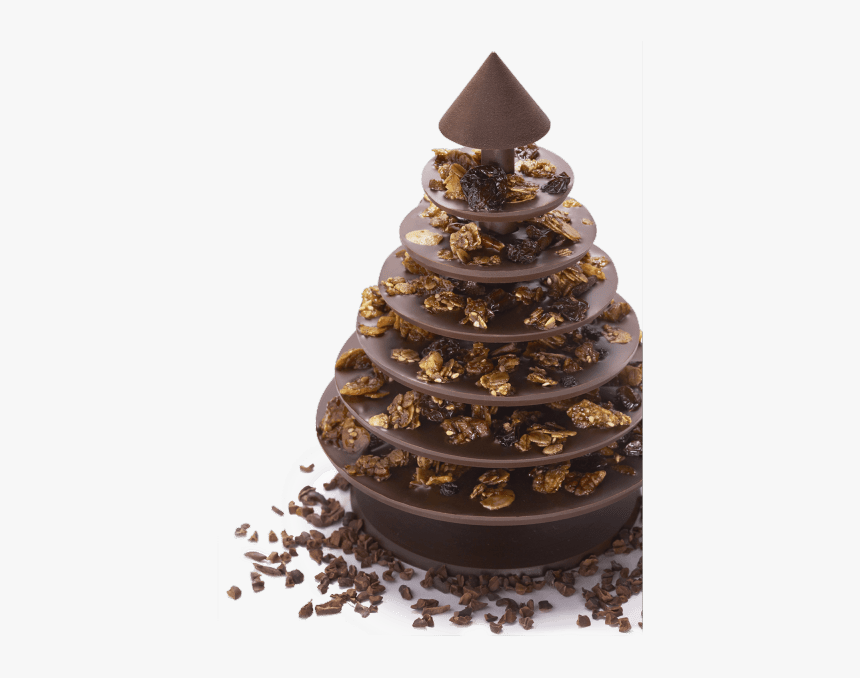 Christmas Tree Made Out Of Chocolate, HD Png Download, Free Download