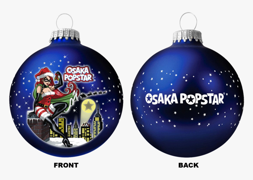 Osaka Popstar - Glass Ornaments - Xmas - Super Hero - Christmas Ornament, HD Png Download, Free Download