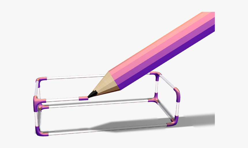 Vectary 3d Pencil - Slope, HD Png Download, Free Download