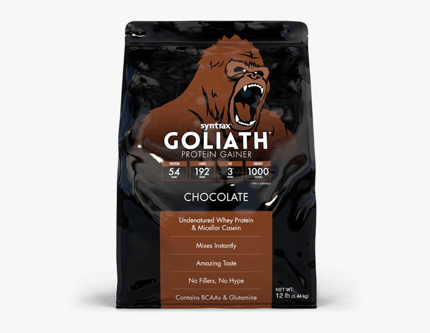 Syntrax® Goliath® Chocolate - Syntrax Goliath Protein Gainer, HD Png Download, Free Download