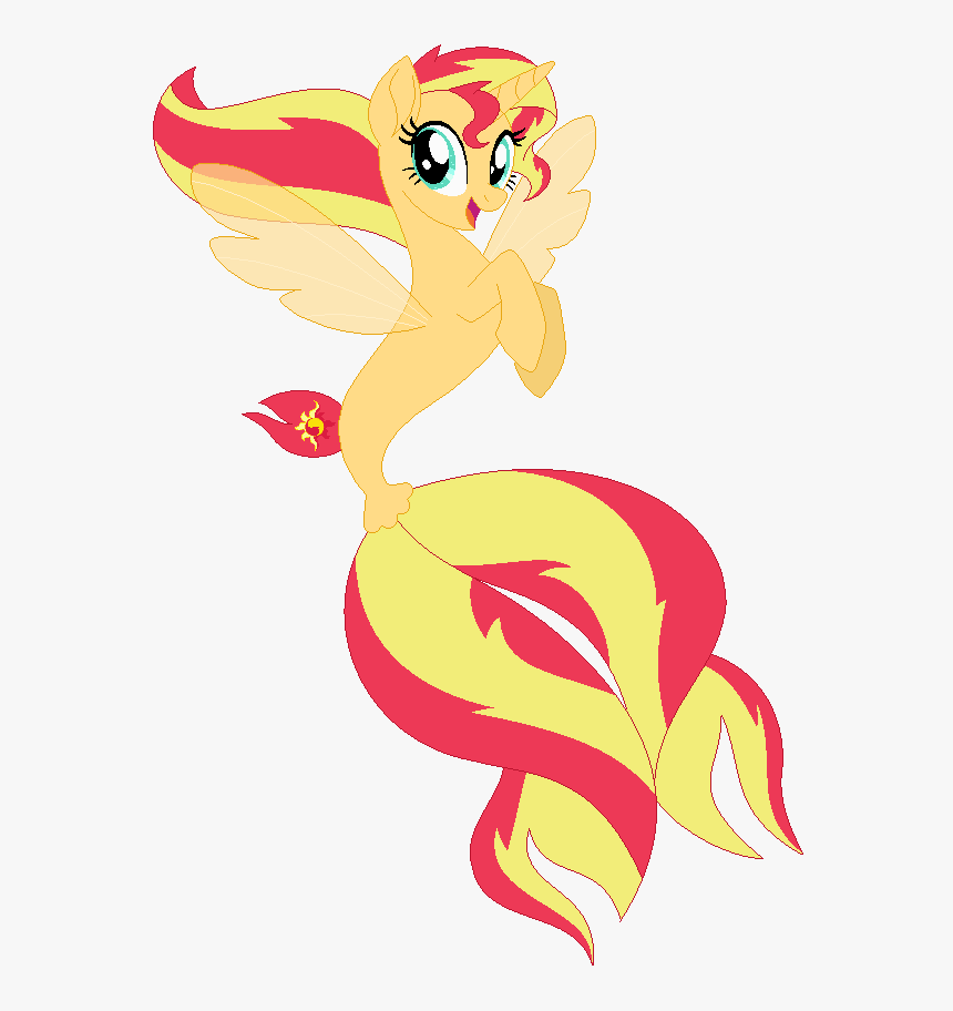 Seapony Sunset Shimmer By Ra1nb0wk1tty Dbpu7kh - Mlp Sea Pony Sunset Shimmer, HD Png Download, Free Download