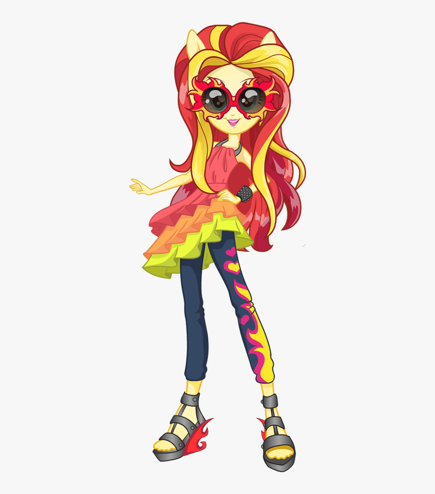 Mlp Eg Rainbowrocks Sunset - Девушек Из Эквестрии Радужный Рок, HD Png Download, Free Download