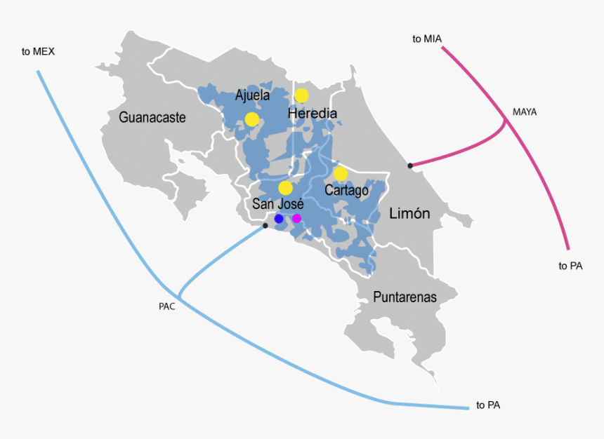 Mapacostarica - Mapa Costa Rica Vector, HD Png Download, Free Download