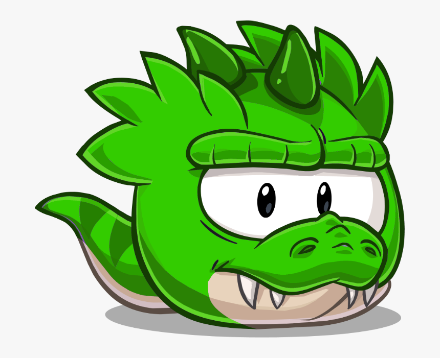 Green T-rex Puffle - Club Penguin Dinosaur Puffle, HD Png Download, Free Download