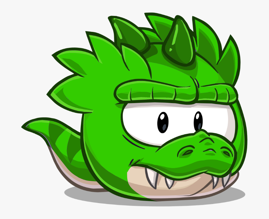 Green T-rex Puffle - Club Penguin Dinosaur Puffle, HD Png Download - kindpng