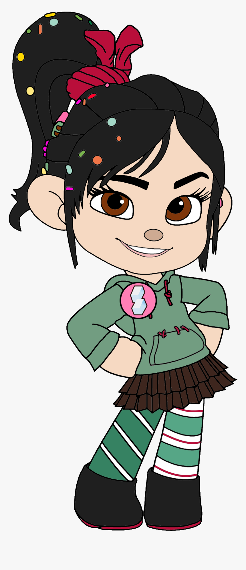 Disney Junior Fondo De Pantalla Titled Vanellope Von - Vanellope Von Schweetz Clipart, HD Png Download, Free Download