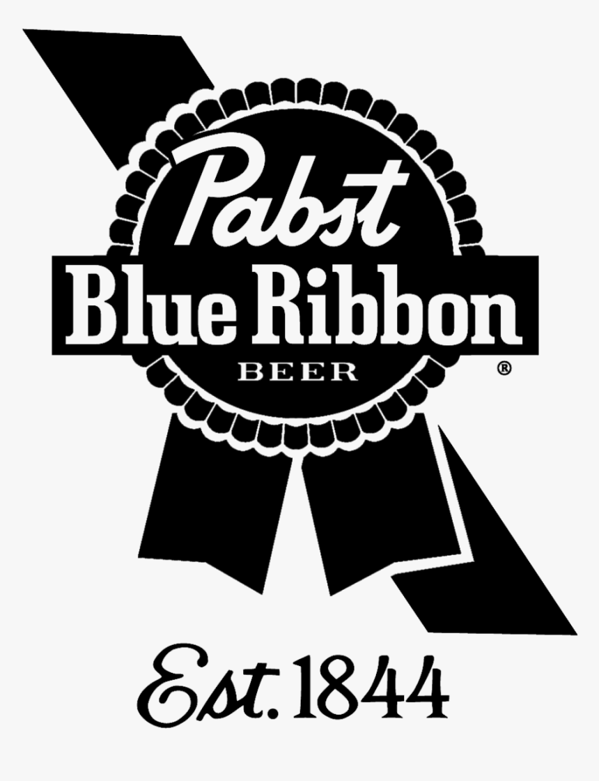 Pbr Ribbon Stripe Logo Black - Poster, HD Png Download, Free Download