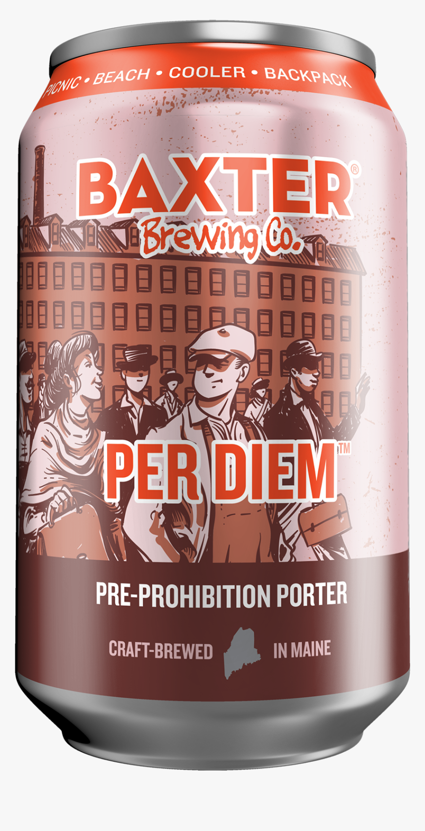 Baxter Per Diem All Year Porter Beer Can 12 Fl Oz, HD Png Download, Free Download