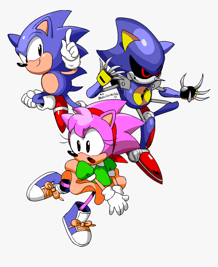 Oh Yeah It’s Also Sonic Cd’s 25th Anniversary Classic Amy Sonic Cd Hd Png Download Kindpng