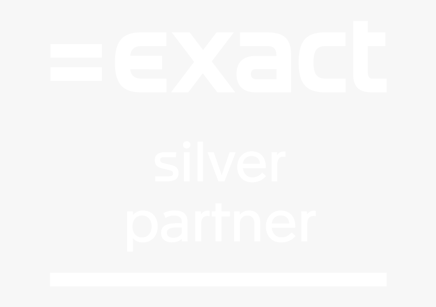 Exact Partner Logos Rgb Silver Partner Reverse White - Exact Online, HD Png Download, Free Download