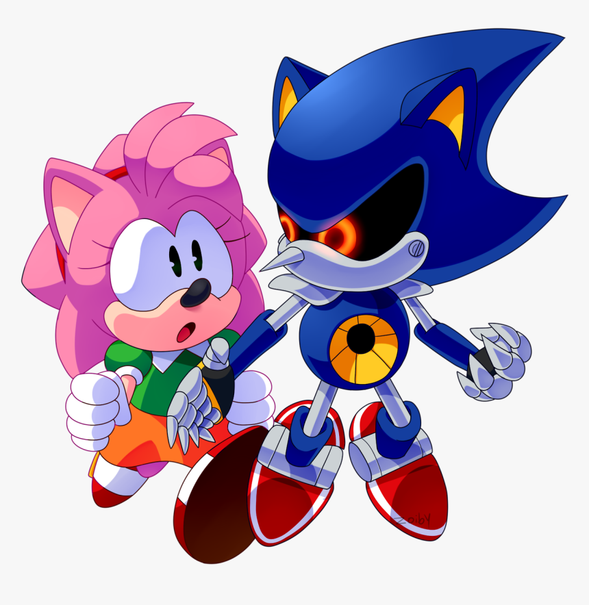 “commission For Newdilstories On Da
”
figured I Have - Metal Sonic And Amy Rose, HD Png Download, Free Download