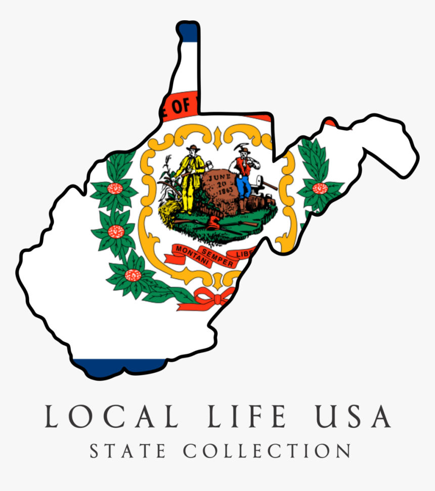 West Virginia Flag Map, HD Png Download, Free Download