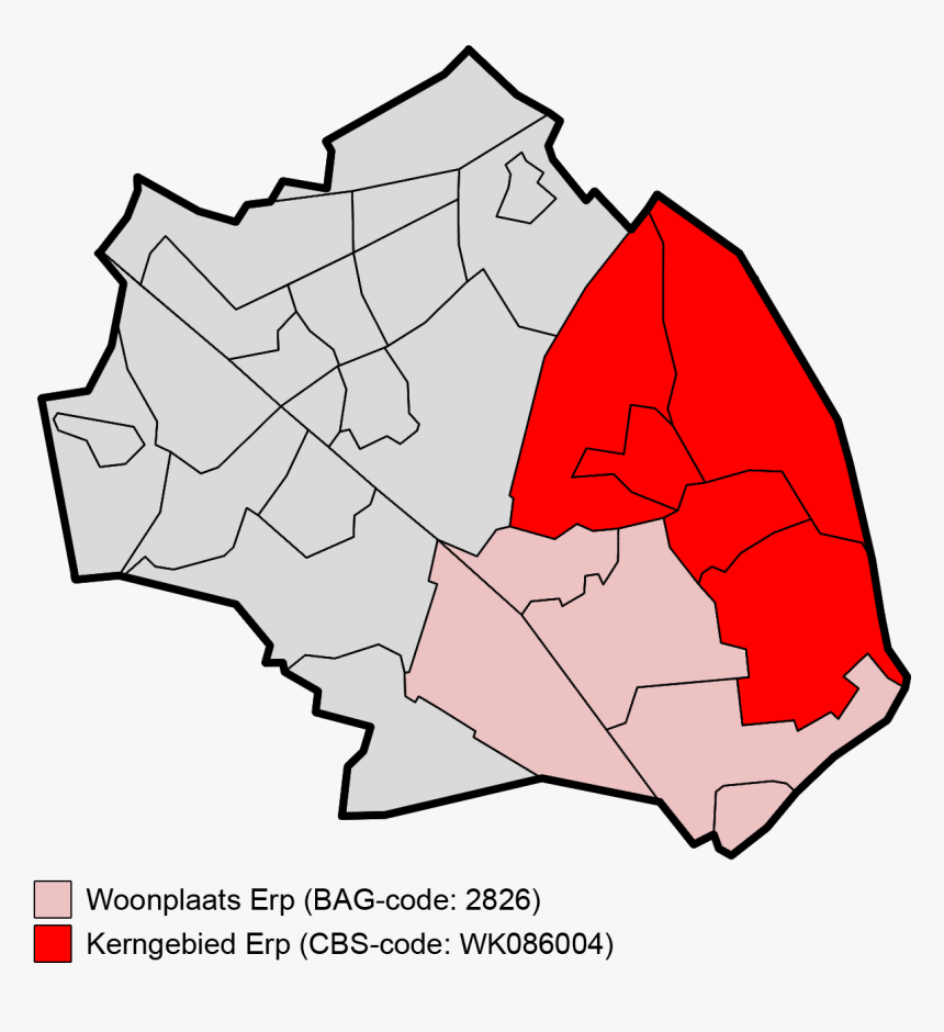 File - Map - Nl - 2014 - Veghel - Woonplaats 2826 Erp - Buurten Wijken Veghel, HD Png Download, Free Download