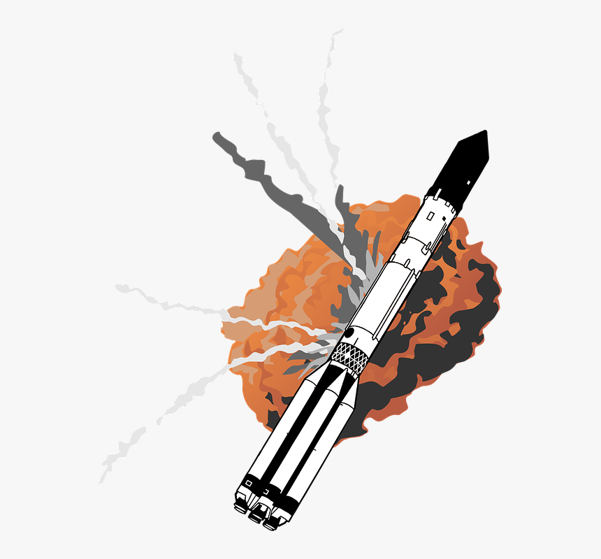 Exploding Rocket Png, Transparent Png, Free Download