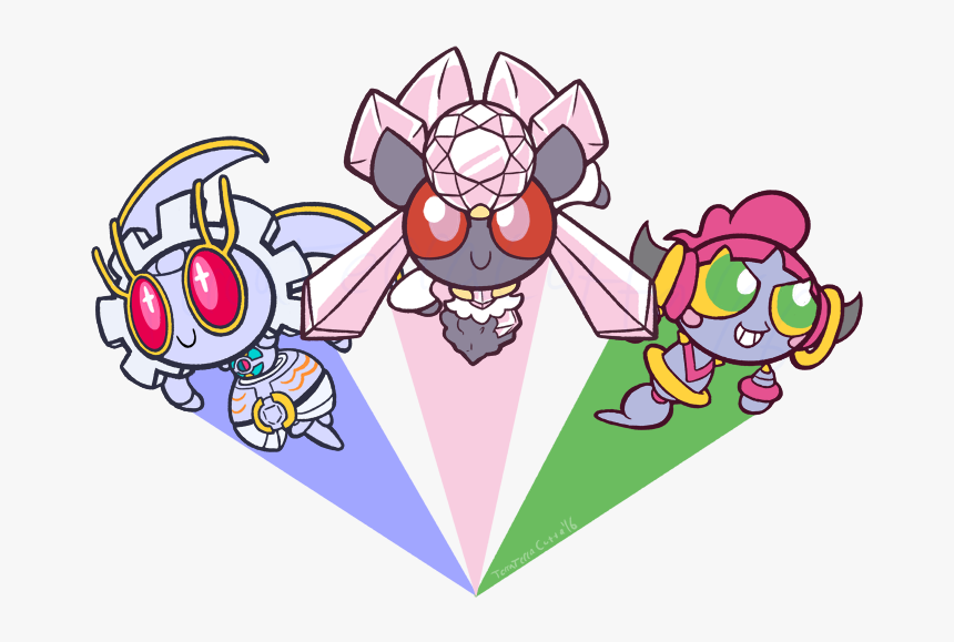 Pokemon Magearna And Diancie, HD Png Download, Free Download