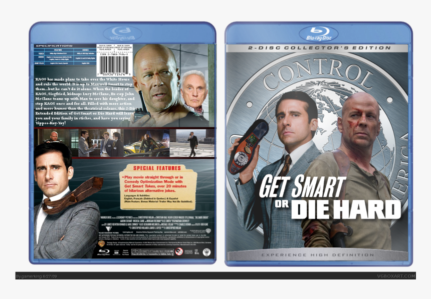 Get Smart Or Die Hard Box Cover - Bruce Willis Die Hard, HD Png Download, Free Download