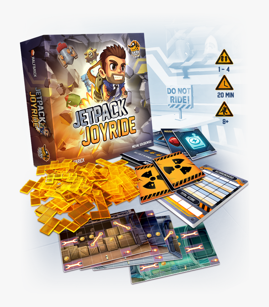 Jetpack Joyride Components - Jetpack Joyride Board Game, HD Png Download, Free Download