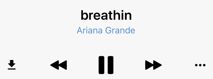 #arianagrande #newalbum #sweetener #breathin #png #text - Ariana Grande Song Png, Transparent Png, Free Download