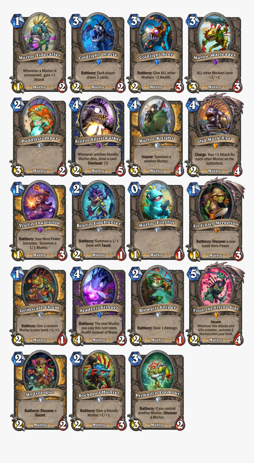 - Hearthstone เม อ ร์ ล็อค , Png Download - Murloc Hearthstone, Transparent Png, Free Download