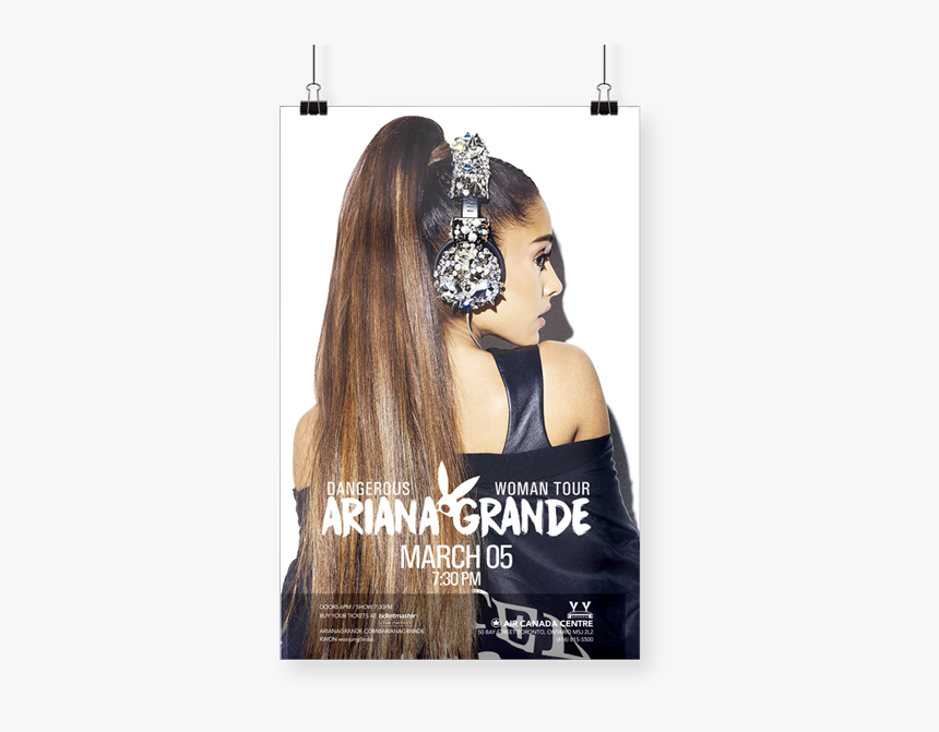 Portfoliodetail-posterad - Ariana Grande 2017 Cosmopolitan Headphones, HD Png Download, Free Download