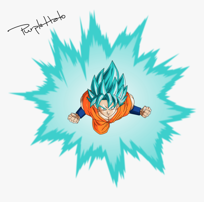 Vector] Goku Ssb Aura By Purplehato - Goku Ssj Aura, HD Png Download, Free Download